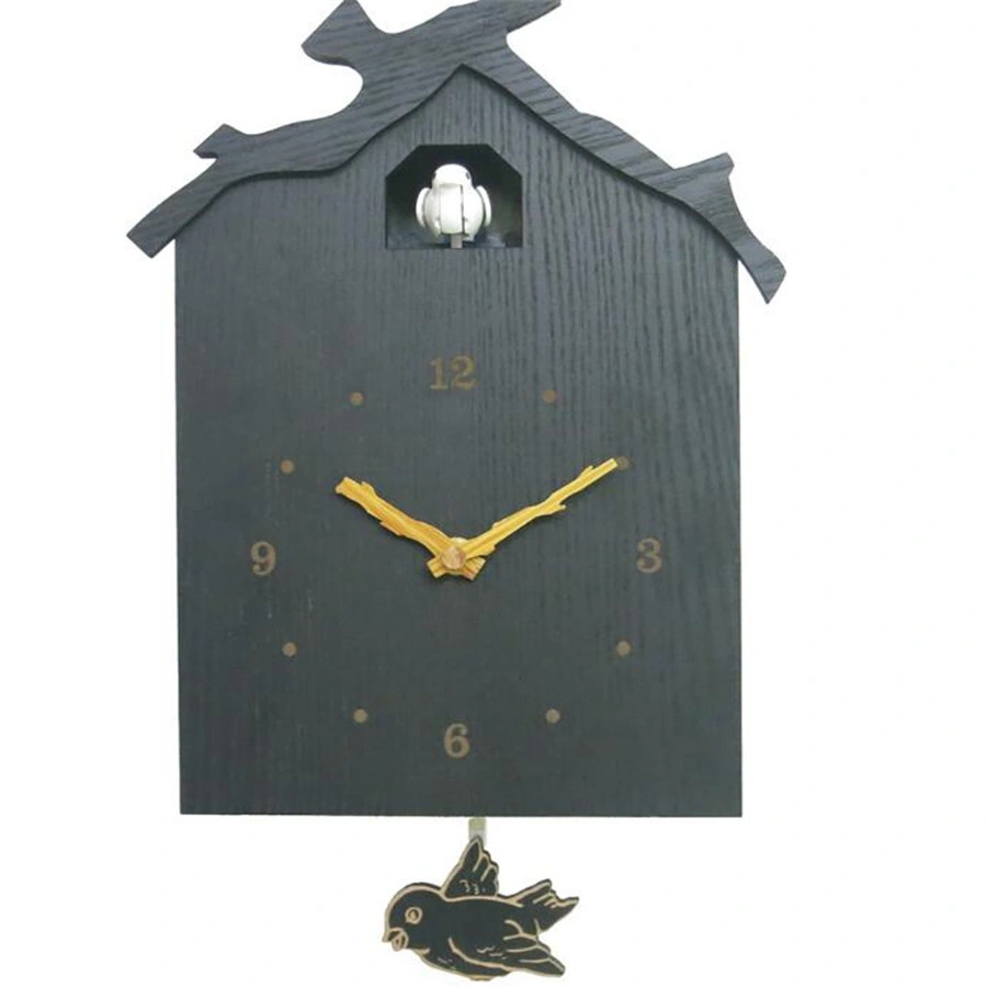 ساعة أرجوحة مخصصة للطيور Cuckoo الساعة الخشبية