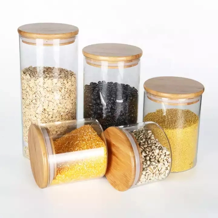 Best Selling Multi-Use Storage Container in Kitchen Glass Jar for Food