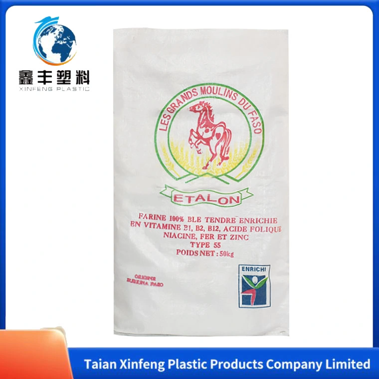 China Wholesale/Supplier 50kg Green PP Woven Sack Printing Color Bags for Seed Cement Putty Powder Calcined Gypsum