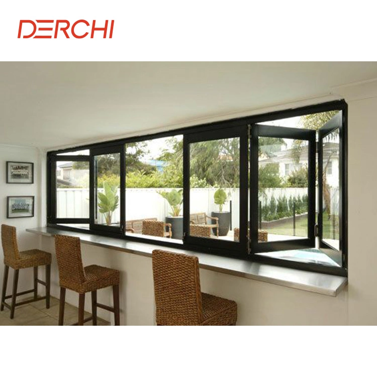 Large Glass Windows Florida Approval Window Factory Aluminium Glass Folding Windows and Doors for Balcony