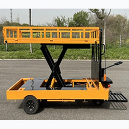 Drivable Lift Table Trolley with Convenient operation for Logistics Park