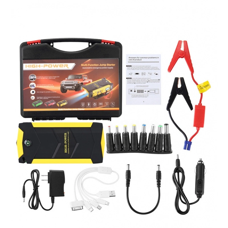 Visor LCD 12 V 6800 mAh 5.0L motor de arranque auxiliar para automóvel multifunções