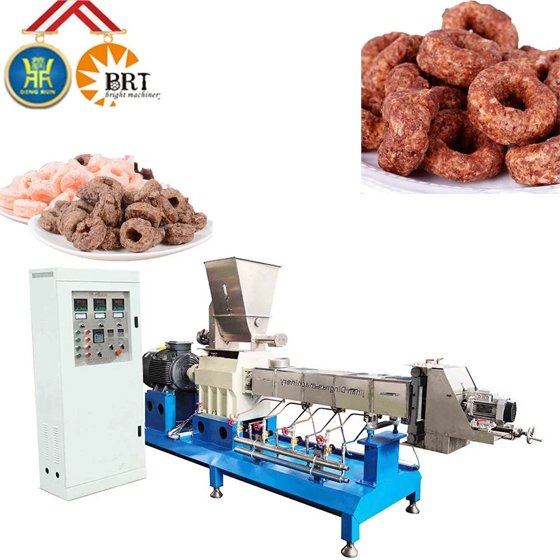 Corn Rice Inflating Puff Snacks Food Making Extruder Machine Cheese Ball Curls Processing Line Equipment
