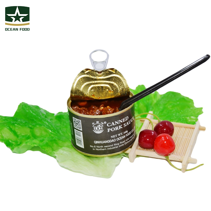 No Artificial Colors Multiple Trace Elements Health Food 160g Canned Pork Sauce