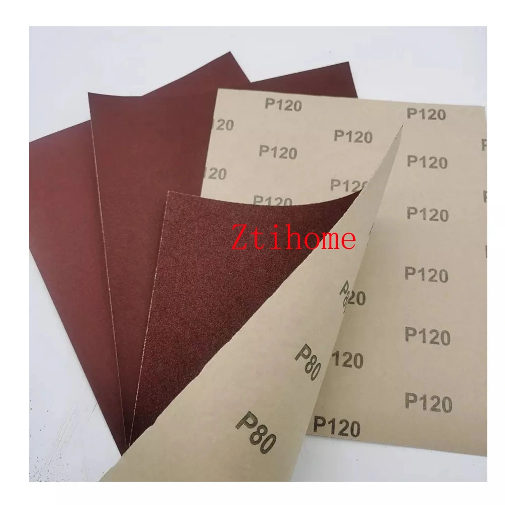 9*11 Inches Aluminum Oxide Abrasive Sand Paper Sheet for Wood