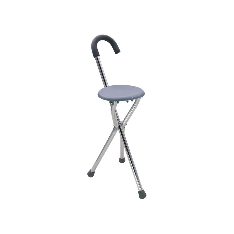 One Stick Dual-Use Aluminum Alloy Disabled Elderly Crutches Stool Walking Stick