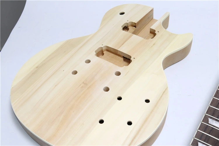 Großhandel LP Gitarre DIY Kit mit Hals Alle Zubehör Hardware Set Custom Tl St Unfinished E-Gitarre Machen Körper