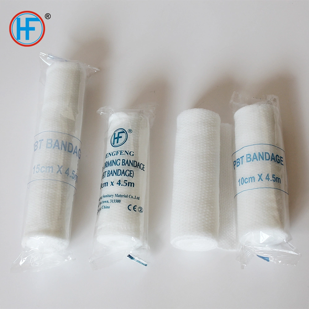 to Bandage Wounds or Affected Areas Different Size (PBT) White Conforming Bandage