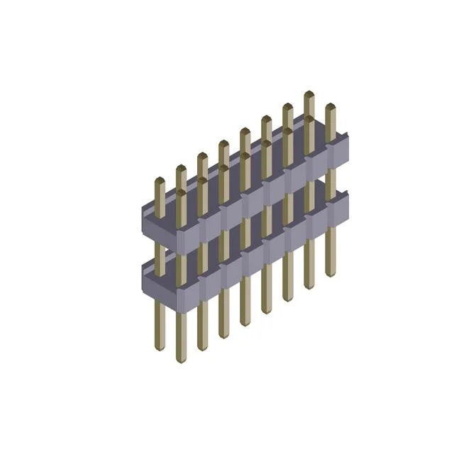 Conseil étamé Surface horizontale de verrouillage de carte à carte de montage, d'alimentation, carte à fil de signal de courant élevée LCP 0.200" (5,08 mm) Hauteur de la broche du connecteur de barre de coupe