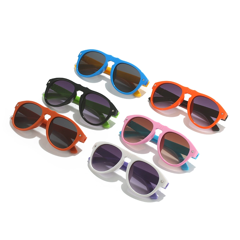 Oculos De Sol PC البلاستيك فتاة الصبي أزياء نظارات شمسية بالجملة نظارات شمسية