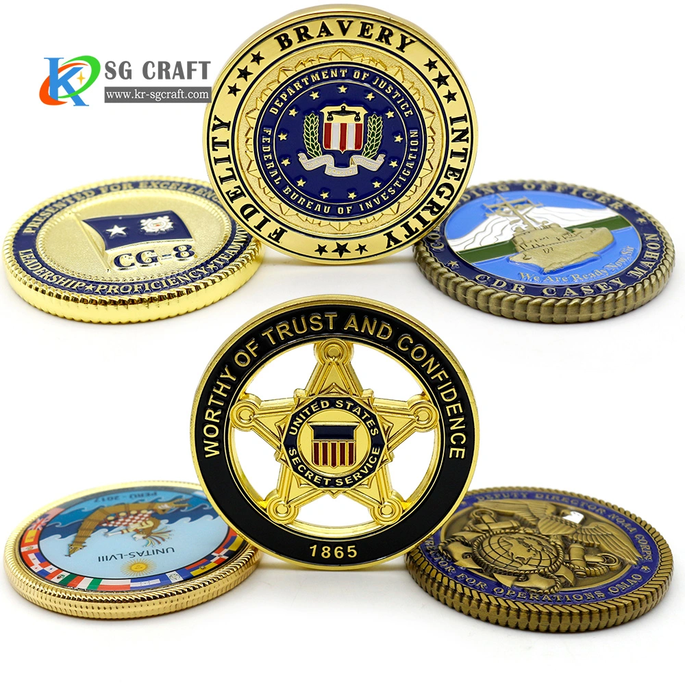 Custom Coin Operated Washing Machine Factory Customized Metal Military Souvenir Challenge Coin