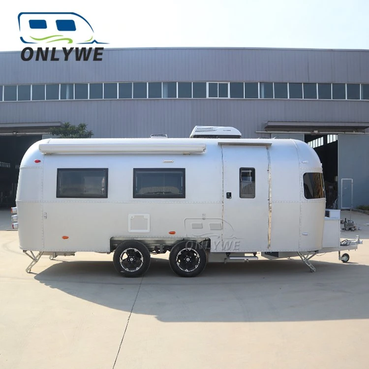 Onlywe aluminium haute qualité Camping Airstream camping remorque