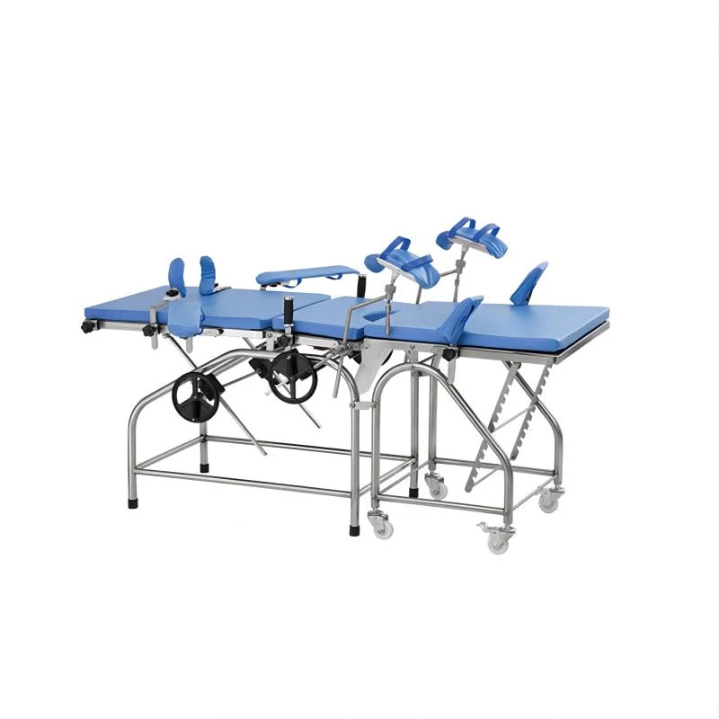 Hospital Cheap Price Manual Gynaecology Examination Bed Ordinary Obstetric Table