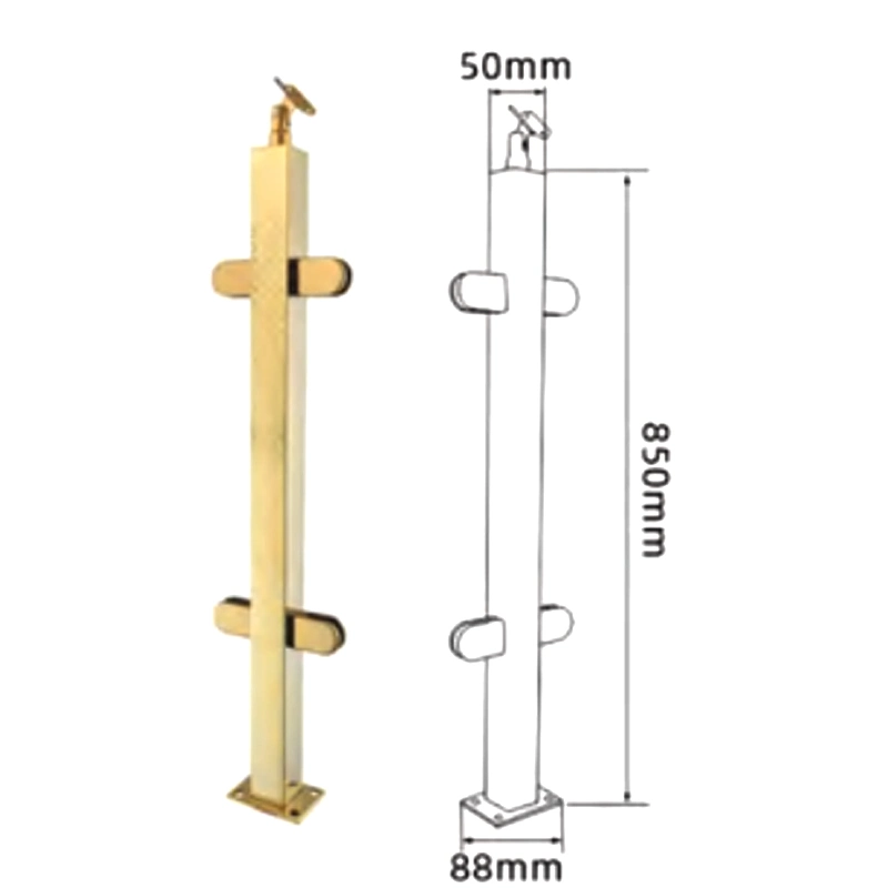 High quality/High cost performance  Stainless Steel Multi-Finish Balustrade Stair Handrail Strut