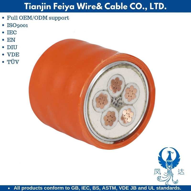 Ascensor Calefacción de PVC de alta temperatura Cable Micc 1200c, fibra de la sílica vítrea Cable del termopar