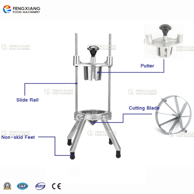 Desktop Quick 6 or 8 Sections Manual Vegetable Fruit Cutter