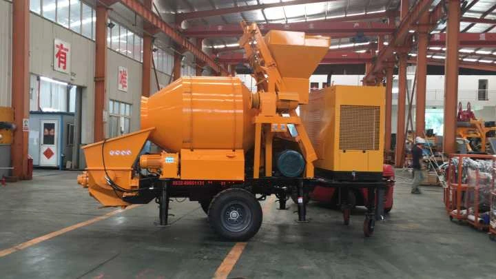 40 M3/Hour Concrete Pump with 450L Mixer Work with Diesel Generator