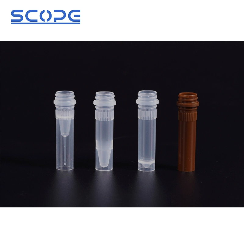 Laboratory Disposable Consumable 0.5ml 1.5ml 2.0ml Screw Cap Micro Tube