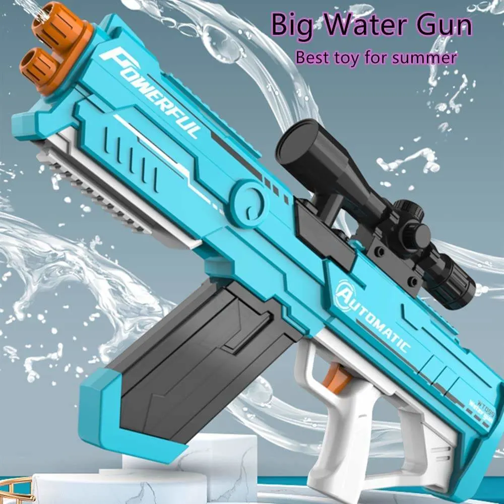 Pistola de agua eléctrico Pistola de agua automática Electric potente Auto atomizador de agua pistolas de juguete Pistola de Agua gran intervalo más largo