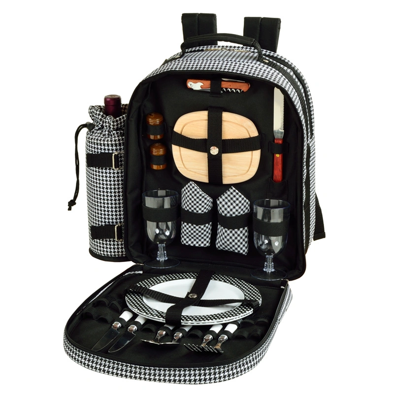 Polyester Picnic Backpack with Tableware