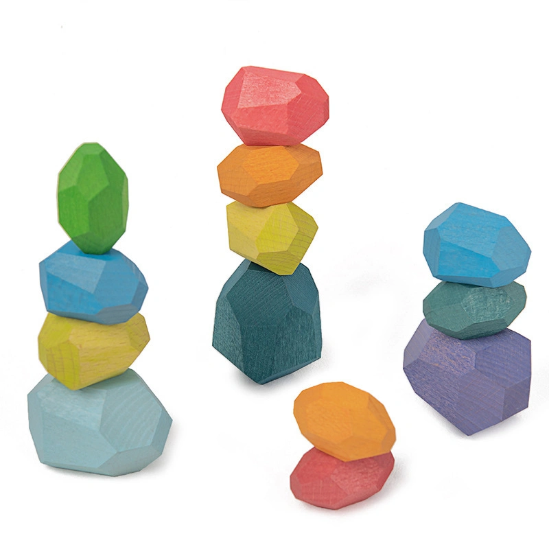 Blocs de construction en pierre de Simulation Rainbow Creative Toys Briques de construction Les blocs de roches