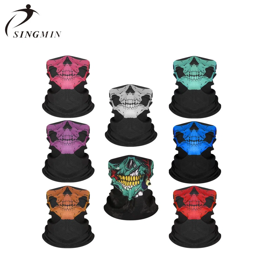 Multi Color Skull Mouth Mask Bicycle Sports Mask