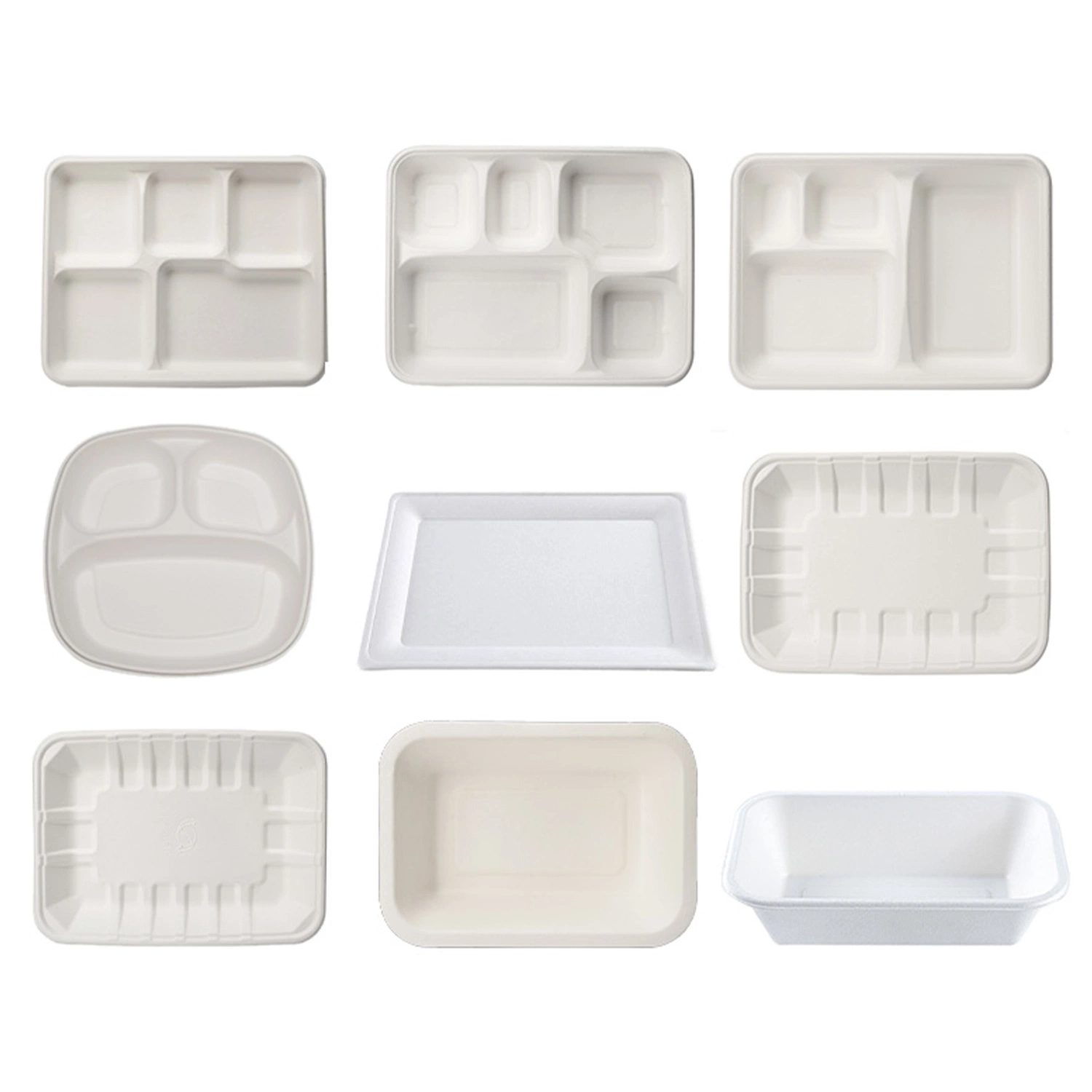 Einweg Kompostierbar Bagasse Zuckerrohr Papier Party Supplies