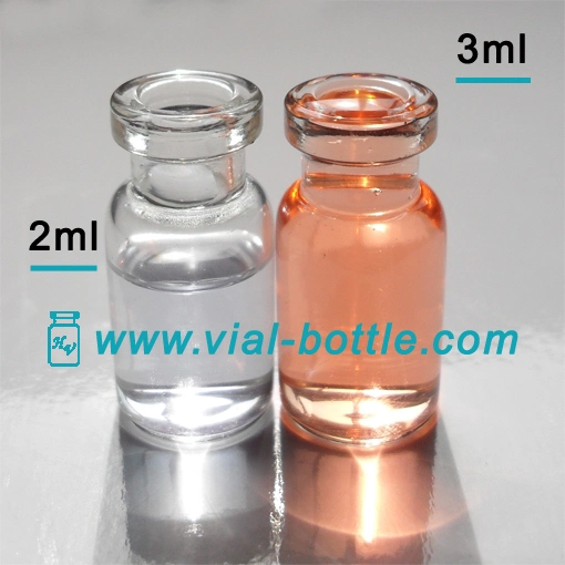 Black Image and Products Name Print on Glass Vial 10ml