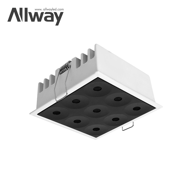 Allway Small Size Square Recessed Showroom Wine Cabinet Hotel Office 3W LED Linear Downlight