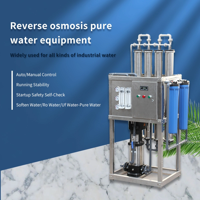 Small Manual/Auto Control Industrial Alkaline Commercial Reverse Osmosis Water Purification Machine Mini Waste Water Treatment Mr-RO1-1000