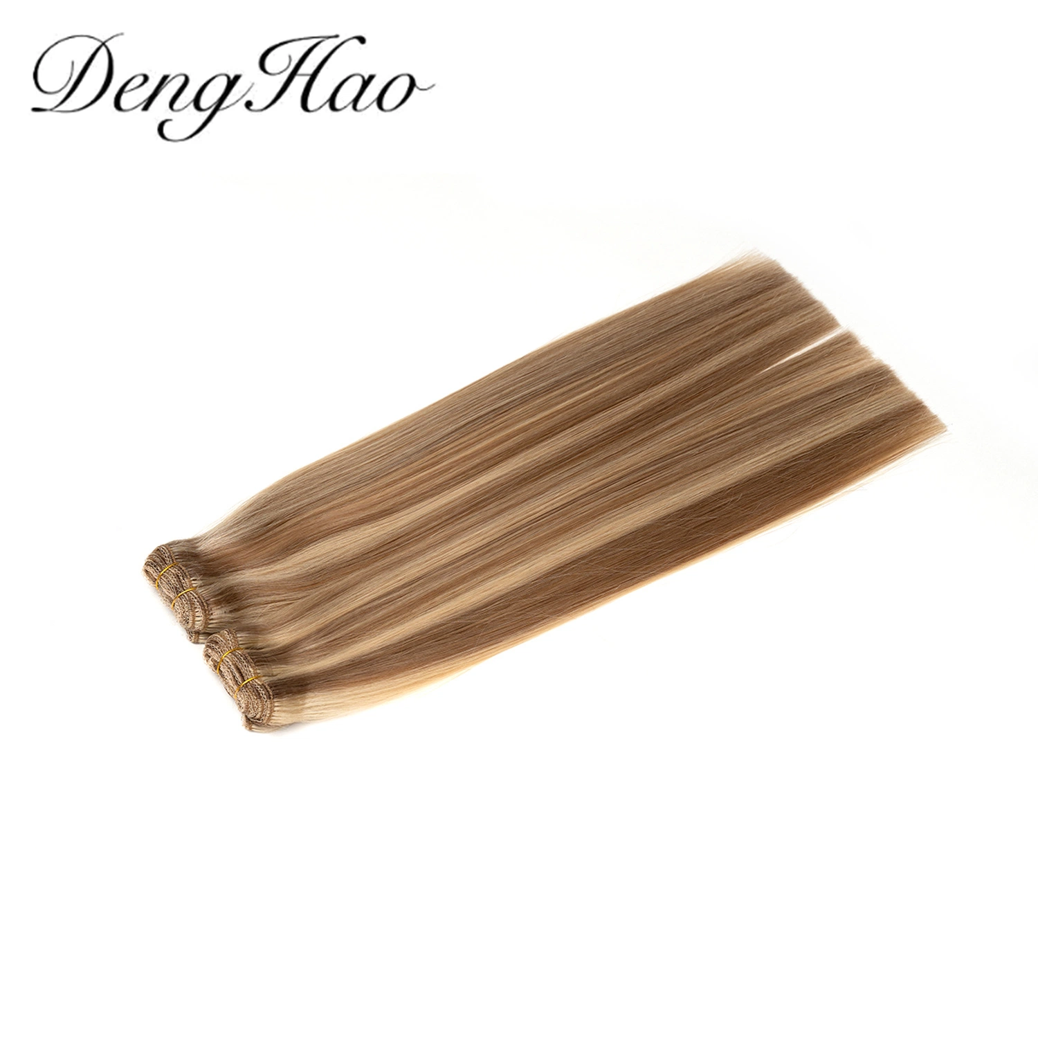 Double Drawn Human Hair Bundles Brazilian Virgin Cuticle Aligned Hair Weft