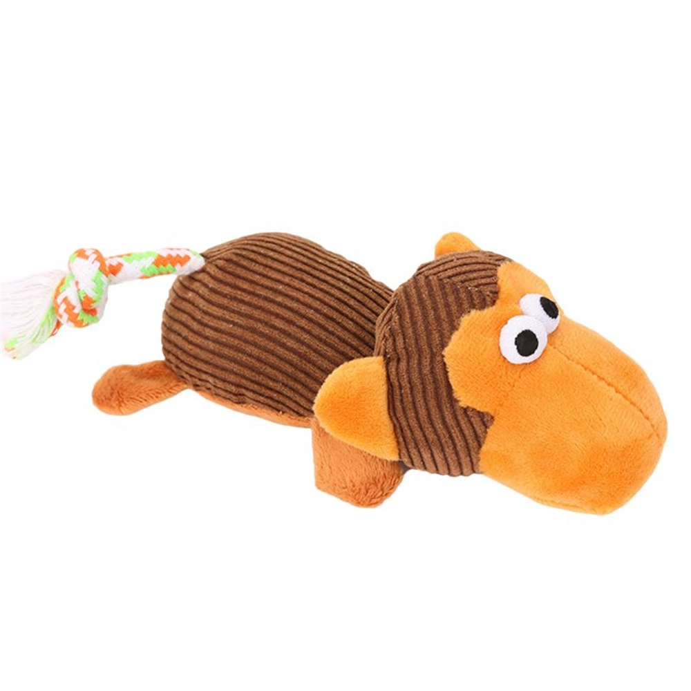 Mascotas cachorro masticar Squeaker Pato mono de peluche de elefante vaca forma Reproducir la formación de la herramienta de Molar los dientes de perro Juguetes