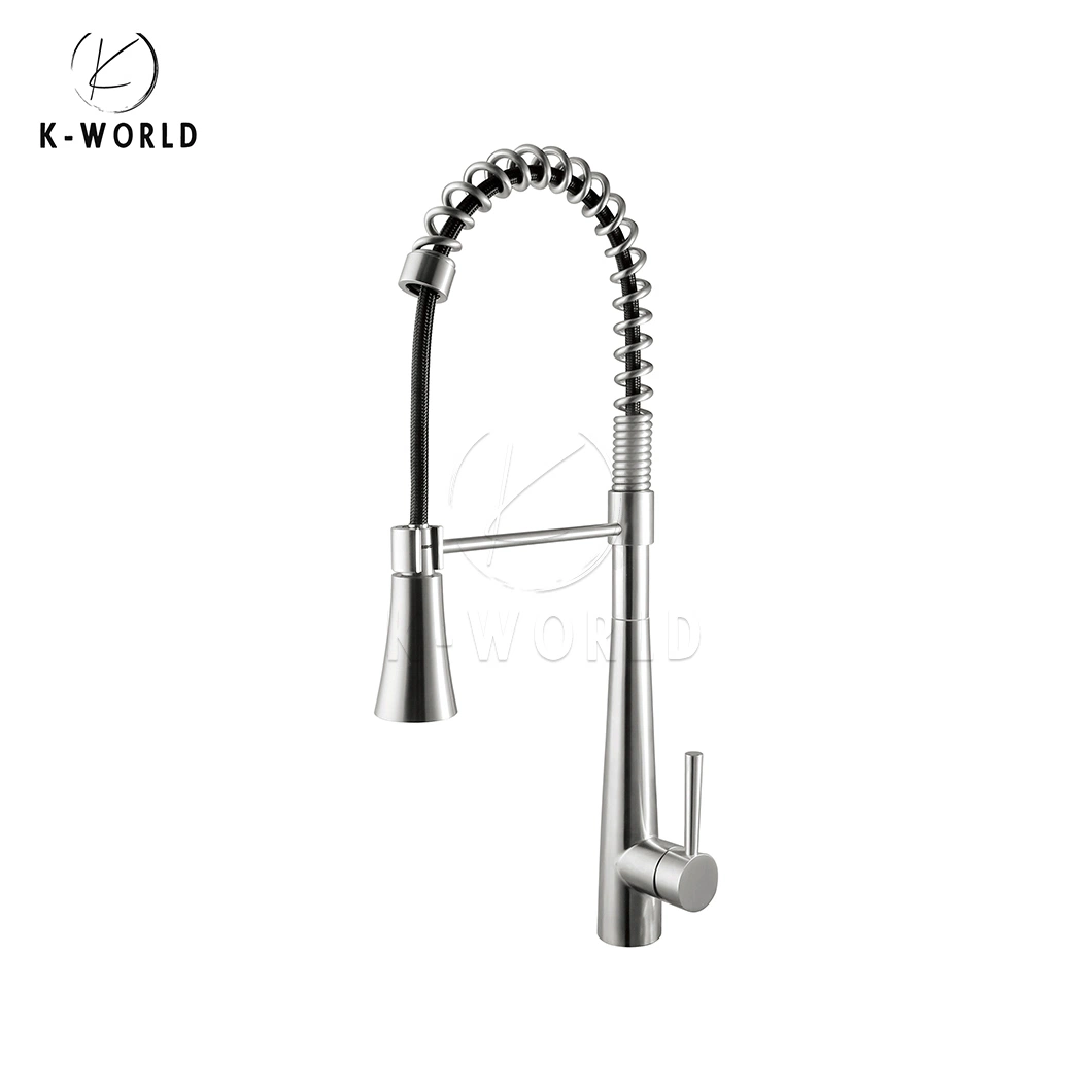 K-World Yuanxun Series Chrome Sanitary Kitchen Tap Fabricators Wholesale/Supplier Touch Kitchen Faucet China Save Space Standard Kithcen Faucet