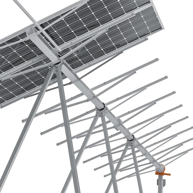 0.5Kw~100kw Kit de Seguimiento Solar de un solo eje de inclinación seguidor solar el Sistema de montaje