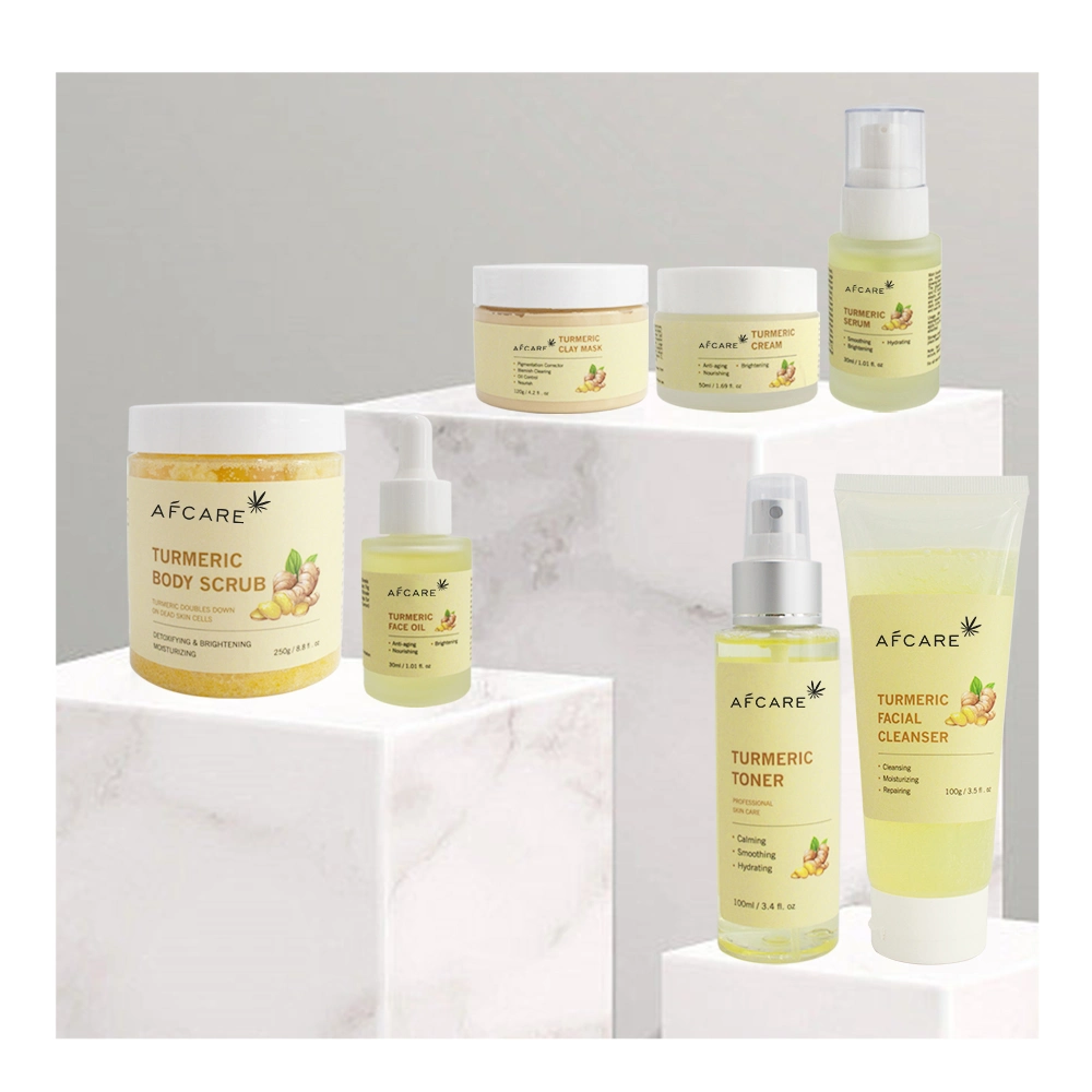 Face OEM Vegan Hidratantes naturais Fabricante do kit anti Acne orgânicos de avivamento Açafrão Coreano cuidados da pele conjunto com a pele