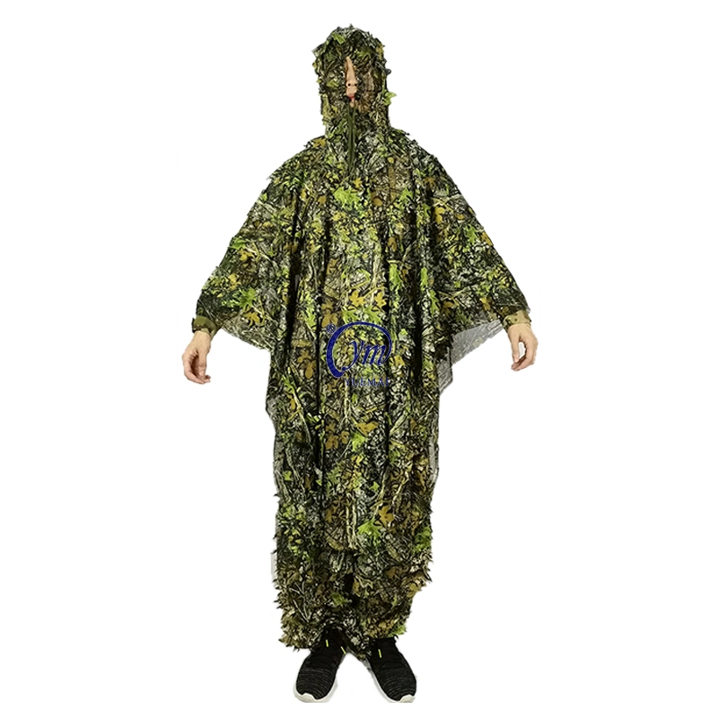 3D de la caza de Maple Leaf ropa traje Ghillie Yowie manto de francotirador