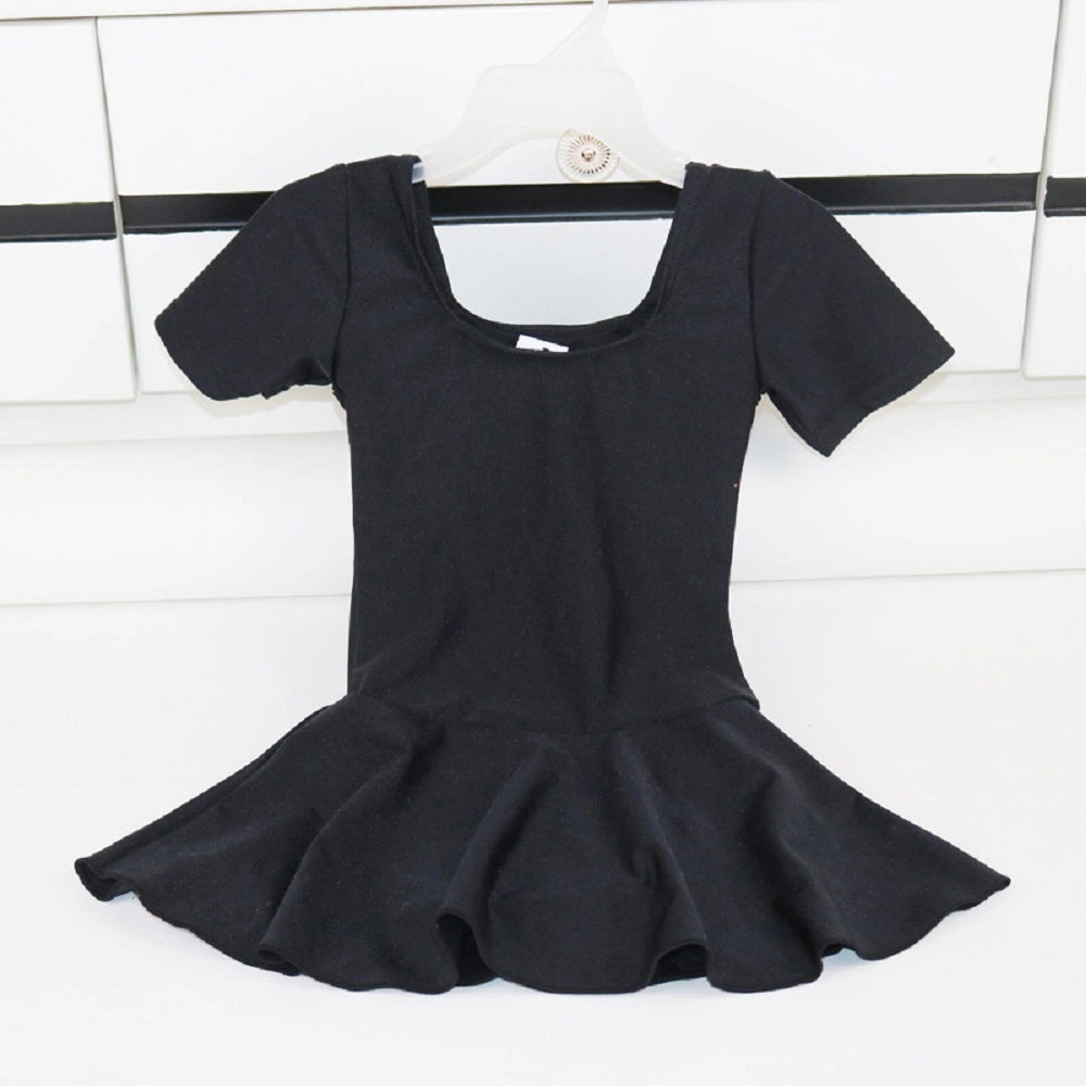 Basic Moves Short Sleeve Leotard with Attached Skirt Wbb17480