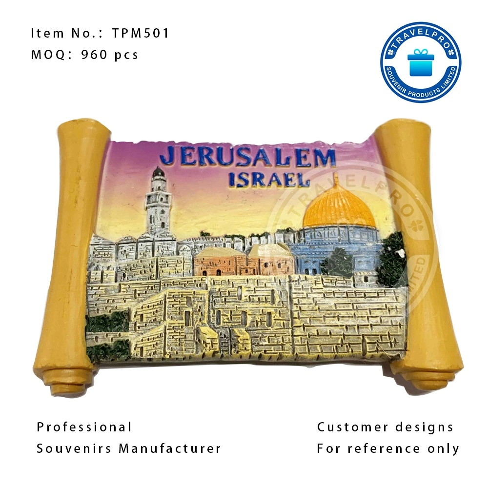 Jerusalem Israel Resin Fridge Magnet, Home and Office Decorations, Souvenir Factory