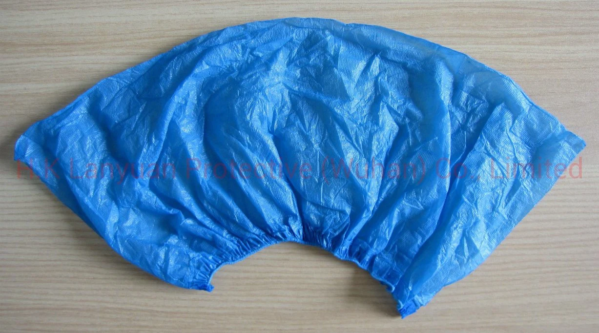 Disposable Workshop Lab Hospital Plastic CPE Shoe Cover
