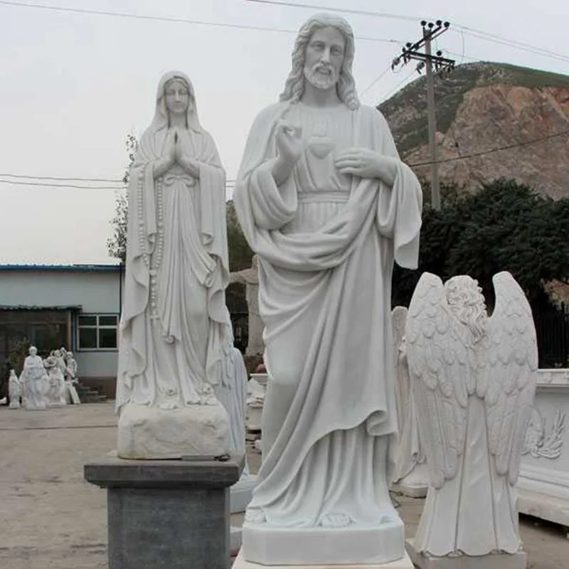 Benutzerdefinierte Religiöse Figur Statue Marmor Jesus Skulptur Naturstein Jesus Statue