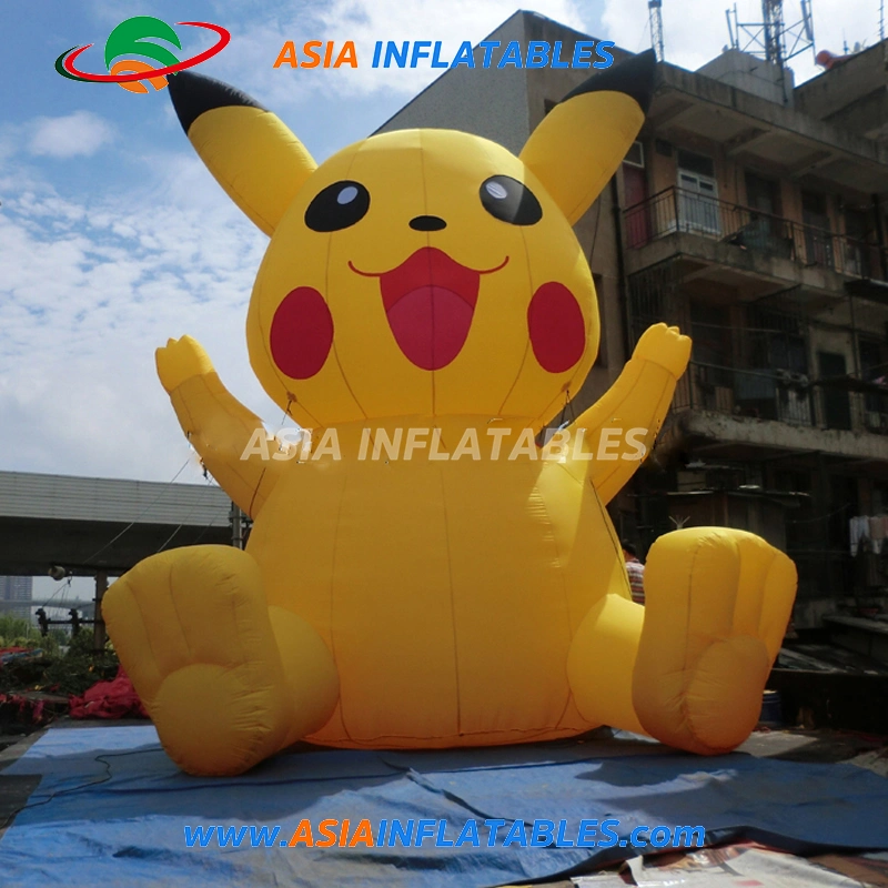 El gigante de alta calidad Pikachu inflables de dibujos animados de publicidad exterior
