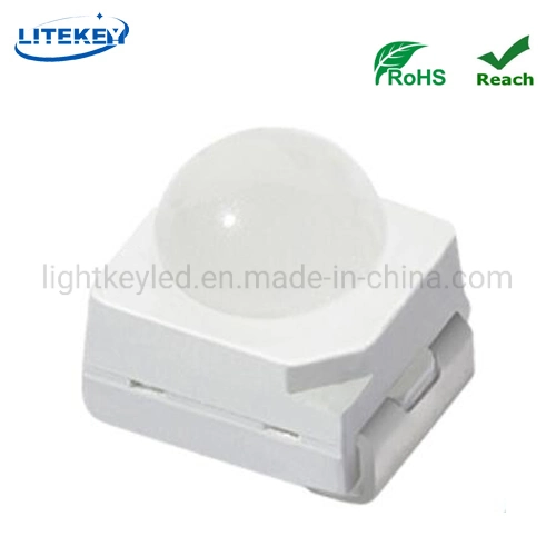 RoHS Compliant Ultra Red 4000mcd 20-30 Degrees Viewing Angle 3528 Dome SMD LED for LED Service Station Signs