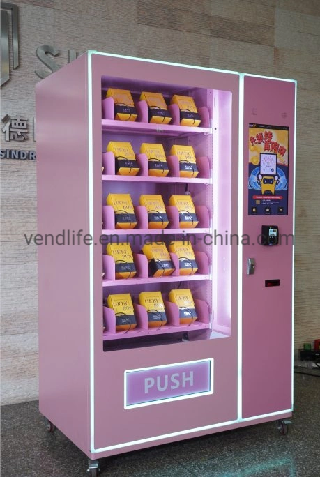 Prise en charge de la machine à distributeur automatique Multi-Devises pour cosmétiques de beauté commerciale