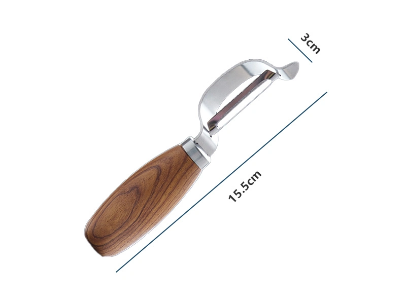 Venta caliente cuchillo de peeling de madera para fruta