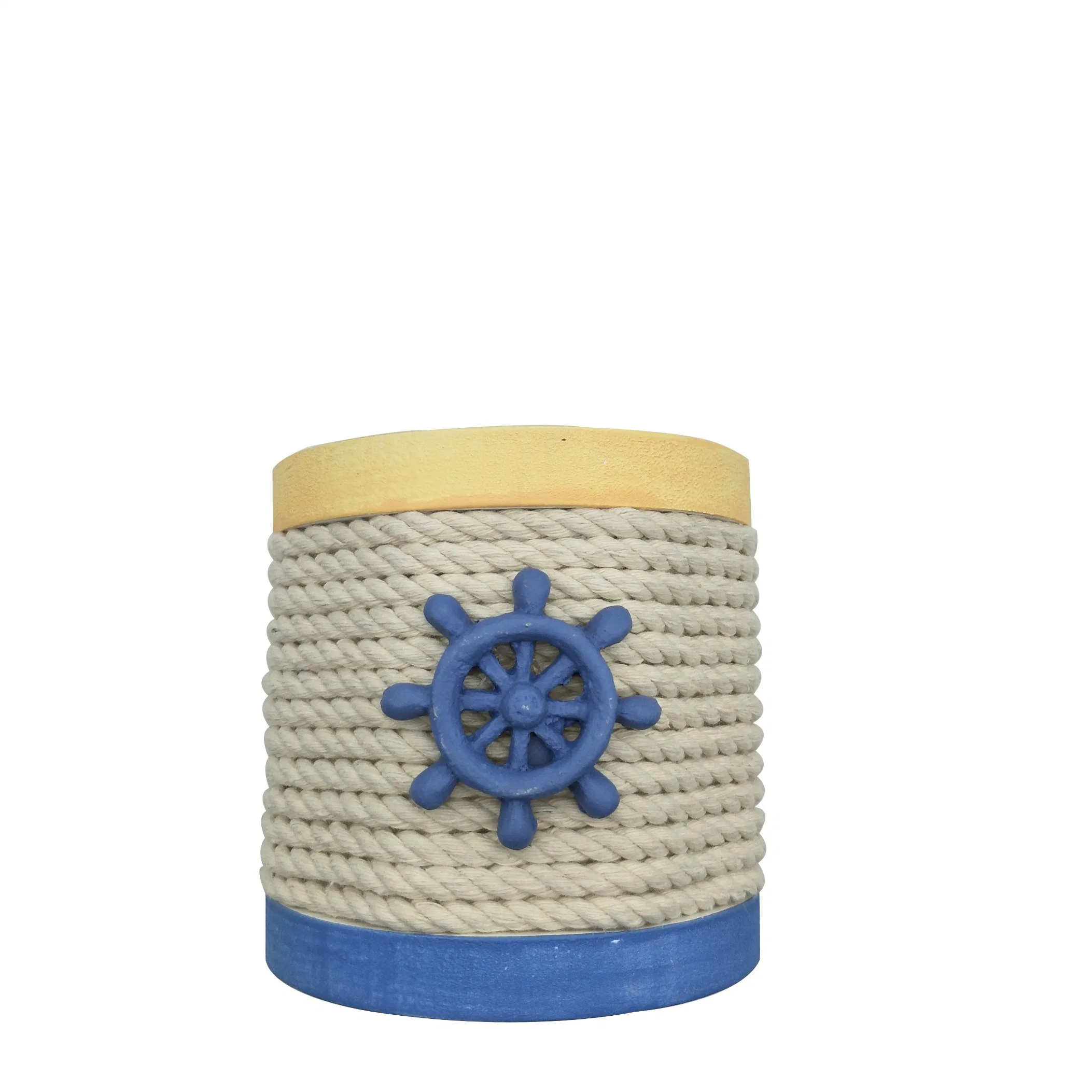 Marine Style Tangled Wooden Pen Holder