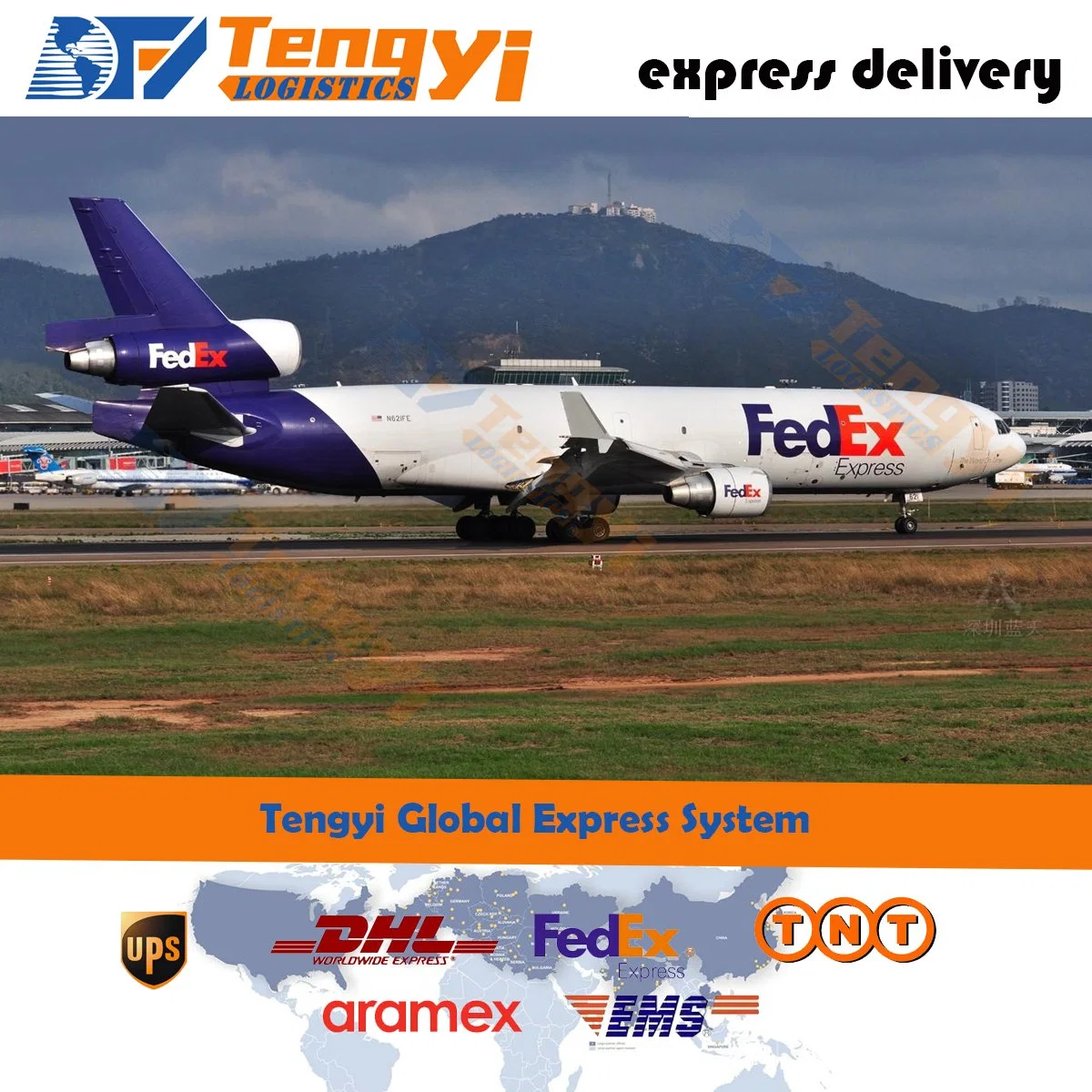 Express Logistics Provide Air Shipping Agent to Andorra/Angola DHL/UPS/FedEx/TNT/Aramex