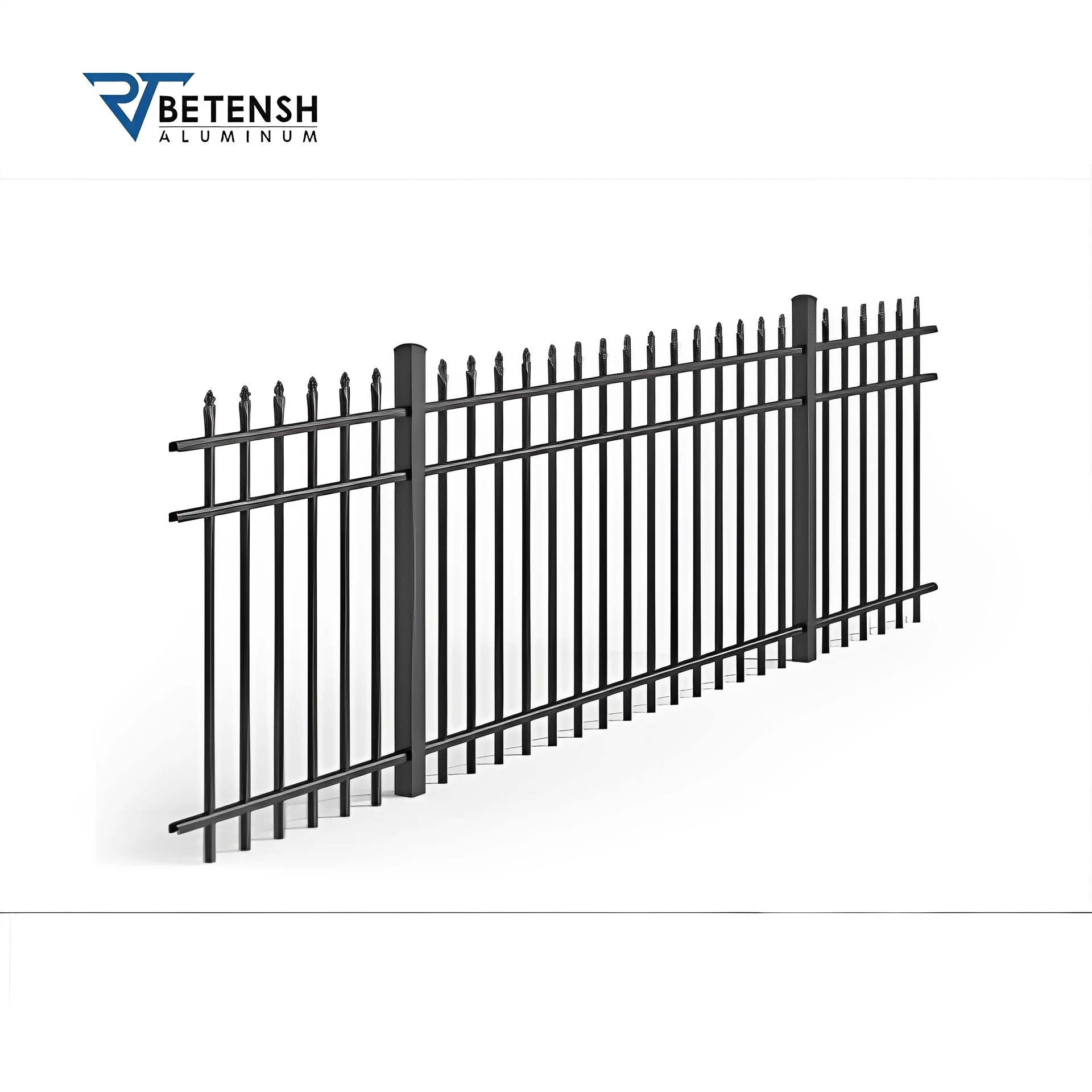 Easily Assembled Powder Coated Aluminum Resists Rust and Fade Garden Fence Provide Privacy and Security Fencing