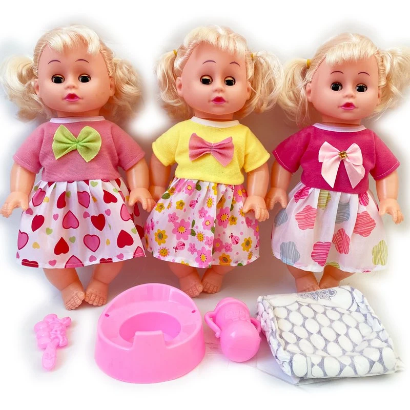 Großhandel Juguetes China Kunststoff Spielzeug Puppe Set Vinyl Puppe Kits 11 Zoll BJD Puppe Baby Spielzeug Blasen Körper frühe Kindheit Bildung Baby Puppe Kinder Plastic Puppe