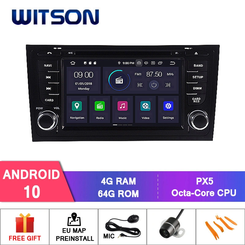 Witson Quad-Core Android 10 Car Radio for Audi A6/S6/RS6 Built-in DAB+ Function