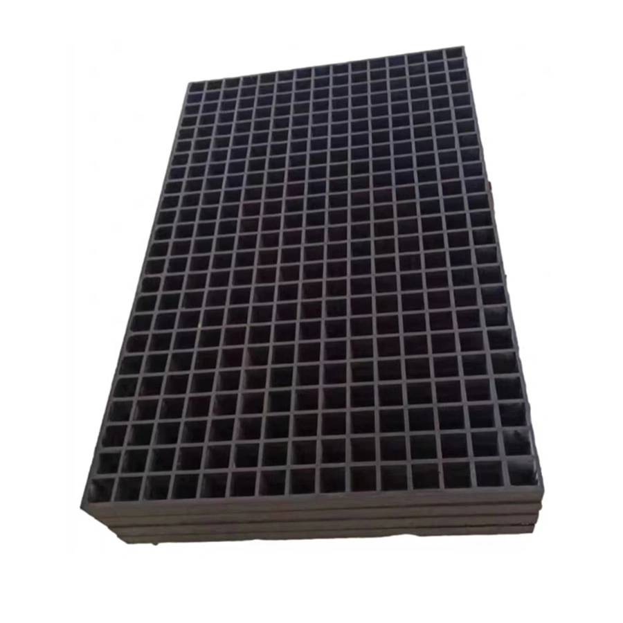 High Load Ability 50mm Black Fiberglass Reinforced Plastic Grating Sheet for Garden Walkway